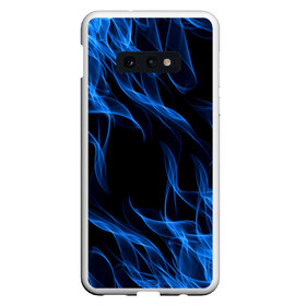 Чехол для Samsung S10E с принтом BLUE FIRE FLAME в Санкт-Петербурге, Силикон | Область печати: задняя сторона чехла, без боковых панелей | Тематика изображения на принте: bright | fire | flame | heat | light | wildfire | искры | огненный | огонь | пламя | пожар