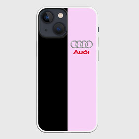 Чехол для iPhone 13 mini с принтом AUDI PINK | АУДИ в Санкт-Петербурге,  |  | audi | auto | perfomance | rs | sport | авто | автомобиль | автомобильные | ауди | бренд | марка | машины | перфоманс | рс | спорт