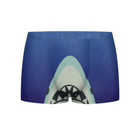 Мужские трусы 3D с принтом IKEA Shark в Санкт-Петербурге, 50% хлопок, 50% полиэстер | классическая посадка, на поясе мягкая тканевая резинка | Тематика изображения на принте: ikea | ocean | shark | water