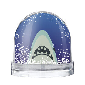 Снежный шар с принтом IKEA Shark в Санкт-Петербурге, Пластик | Изображение внутри шара печатается на глянцевой фотобумаге с двух сторон | ikea | ocean | shark | water