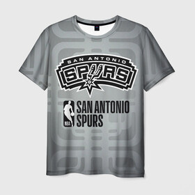 Мужская футболка 3D с принтом San Antonio Spurs 21 в Санкт-Петербурге, 100% полиэфир | прямой крой, круглый вырез горловины, длина до линии бедер | 21 | duncan | nba | san antonio spurs | баскетбол | данкан | нба | сан антонио