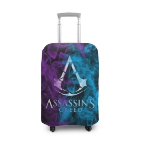 Чехол для чемодана 3D с принтом Assassins Creed в Санкт-Петербурге, 86% полиэфир, 14% спандекс | двустороннее нанесение принта, прорези для ручек и колес | mmorpg | rogue | асасин | асассин | ассасин крид | ассассин