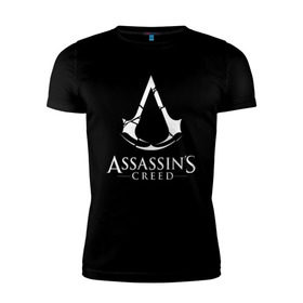 Мужская футболка премиум с принтом Assassins Creed в Санкт-Петербурге, 92% хлопок, 8% лайкра | приталенный силуэт, круглый вырез ворота, длина до линии бедра, короткий рукав | mmorpg | rogue | асасин | асассин | ассасин крид | ассассин