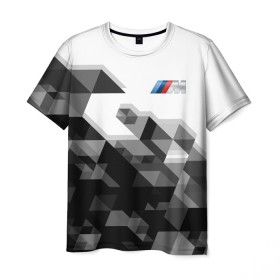 Мужская футболка 3D с принтом BMW в Санкт-Петербурге, 100% полиэфир | прямой крой, круглый вырез горловины, длина до линии бедер | bmw | bmw performance | m | motorsport | performance | бмв | моторспорт