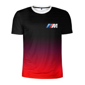 Мужская футболка 3D спортивная с принтом BMW в Санкт-Петербурге, 100% полиэстер с улучшенными характеристиками | приталенный силуэт, круглая горловина, широкие плечи, сужается к линии бедра | bmw | bmw performance | m | motorsport | performance | бмв | моторспорт
