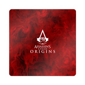 Магнит виниловый Квадрат с принтом Assassin’s Creed Origins в Санкт-Петербурге, полимерный материал с магнитным слоем | размер 9*9 см, закругленные углы | Тематика изображения на принте: 