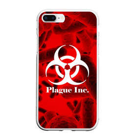 Чехол для iPhone 7Plus/8 Plus матовый с принтом PLAGUE INC в Санкт-Петербурге, Силикон | Область печати: задняя сторона чехла, без боковых панелей | molecule | plague inc | абстракция | бактерии | вирус | клетки | медицина | микробы | молекулы | наука | нейрон | нейроны | планета | текстура | текстуры | формула