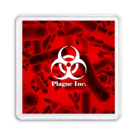 Магнит 55*55 с принтом PLAGUE INC. в Санкт-Петербурге, Пластик | Размер: 65*65 мм; Размер печати: 55*55 мм | Тематика изображения на принте: molecule | plague inc | абстракция | бактерии | вирус | клетки | медицина | микробы | молекулы | наука | нейрон | нейроны | планета | текстура | текстуры | формула