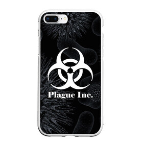 Чехол для iPhone 7Plus/8 Plus матовый с принтом PLAGUE INC в Санкт-Петербурге, Силикон | Область печати: задняя сторона чехла, без боковых панелей | molecule | plague inc | абстракция | бактерии | вирус | клетки | медицина | микробы | молекулы | наука | нейрон | нейроны | планета | текстура | текстуры | формула