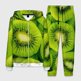 Мужской костюм 3D с принтом Зеленый киви в Санкт-Петербурге, 100% полиэстер | Манжеты и пояс оформлены тканевой резинкой, двухслойный капюшон со шнурком для регулировки, карманы спереди | детская | детскую | для девочек | для девочки | для мальчиков | желто зеленый | женская | зеленая | зеленую | зеленый | киви | купить | мужская | принт | размер | с принтом | с фруктами | спортивная