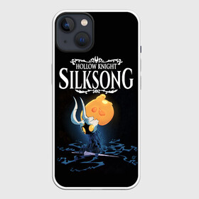 Чехол для iPhone 13 с принтом Hollow Knight в Санкт-Петербурге,  |  | Тематика изображения на принте: grimm | hallounest | heart of nightmare | hollow knight | hornet | knight | quirrell | silksong | гримм | квиррел | рыцарь | халлоунест | холлоу найт | хорнет