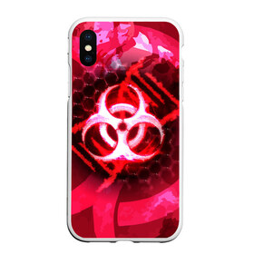 Чехол для iPhone XS Max матовый с принтом Plague Inc LC (Oko) в Санкт-Петербурге, Силикон | Область печати: задняя сторона чехла, без боковых панелей | Тематика изображения на принте: авторская | вирус | знаки | игры | интересная | каракули | круг | лабиринт | линии | мозаика | необычная | око | символы | страшная | туннель | черная | эпидемия