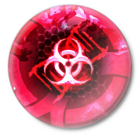 Значок с принтом Plague Inc LC (Oko) в Санкт-Петербурге,  металл | круглая форма, металлическая застежка в виде булавки | авторская | вирус | знаки | игры | интересная | каракули | круг | лабиринт | линии | мозаика | необычная | око | символы | страшная | туннель | черная | эпидемия