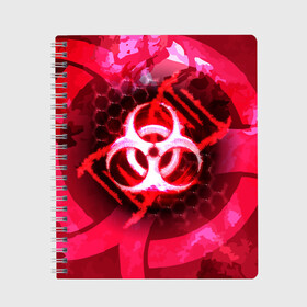 Тетрадь с принтом Plague Inc LC (Oko) в Санкт-Петербурге, 100% бумага | 48 листов, плотность листов — 60 г/м2, плотность картонной обложки — 250 г/м2. Листы скреплены сбоку удобной пружинной спиралью. Уголки страниц и обложки скругленные. Цвет линий — светло-серый
 | авторская | вирус | знаки | игры | интересная | каракули | круг | лабиринт | линии | мозаика | необычная | око | символы | страшная | туннель | черная | эпидемия