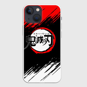 Чехол для iPhone 13 mini с принтом Kimetsu no Yaiba полосатость в Санкт-Петербурге,  |  | demon slayer | demon slayer: kimetsu no yaiba | kimetsu | kimetsu no yaiba | nezuko | slayer | tanjiro | клинок рассекающий демонов | незуко | танджиро | шинобу кочо