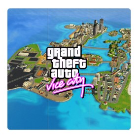 Магнитный плакат 3Х3 с принтом GRAND THEFT AUTO:VICE CITY в Санкт-Петербурге, Полимерный материал с магнитным слоем | 9 деталей размером 9*9 см | grand theft auto 2 | grand theft auto 3 | grand theft auto v | grand theft auto: san andreas | grand theft auto: vice city | gta 5 | gta online | gta v | город | игры