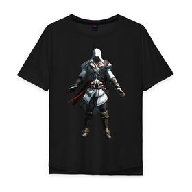 Мужская футболка хлопок Oversize с принтом Assassins Creed Syndicate в Санкт-Петербурге, 100% хлопок | свободный крой, круглый ворот, “спинка” длиннее передней части | mmorpg | rogue | syndicate | асасин | асассин | ассасин крид | ассассин | синдикат