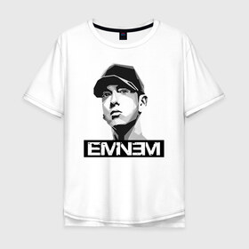 Мужская футболка хлопок Oversize с принтом Eminem в Санкт-Петербурге, 100% хлопок | свободный крой, круглый ворот, “спинка” длиннее передней части | eminem | evil | ken kaniff | marshall bruce mathers iii | mm | rap | slim shady | маршалл брюс мэтерс iii | рэп | рэп рок | хип хоп | хорроркор | эминем