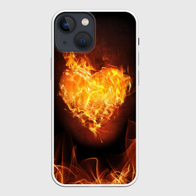 Чехол для iPhone 13 mini с принтом Горячее сердце в Санкт-Петербурге,  |  | 14 февраля | 8 марта | валентинов день | влюблен | влюбленность | влюбленные | вместе навсегда | горячая | горячий | девушке | день влю | для жены | желание | любимая | любимый | люблю | люблю тебя