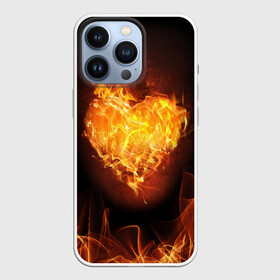Чехол для iPhone 13 Pro с принтом Горячее сердце в Санкт-Петербурге,  |  | 14 февраля | 8 марта | валентинов день | влюблен | влюбленность | влюбленные | вместе навсегда | горячая | горячий | девушке | день влю | для жены | желание | любимая | любимый | люблю | люблю тебя