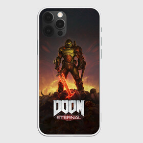 Чехол для iPhone 12 Pro с принтом DOOM ETERNAL в Санкт-Петербурге, силикон | область печати: задняя сторона чехла, без боковых панелей | doom | doom eternal | eternal | дум | дуум