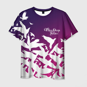 Мужская футболка 3D с принтом Three Days Grace в Санкт-Петербурге, 100% полиэфир | прямой крой, круглый вырез горловины, длина до линии бедер | three days grace