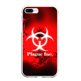 Чехол для iPhone 7Plus/8 Plus матовый с принтом PLAGUE INC в Санкт-Петербурге, Силикон | Область печати: задняя сторона чехла, без боковых панелей | molecule | plague inc | абстракция | бактерии | вирус | клетки | медицина | микробы | молекулы | наука | нейрон | нейроны | планета | текстура | текстуры | формула