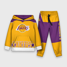 Детский костюм 3D (с толстовкой) с принтом Los Angeles Lakers в Санкт-Петербурге,  |  | angeles | bryant | kobe | lakers | los | баскетбольный | клуб