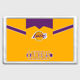 Магнит 45*70 с принтом Los Angeles Lakers  в Санкт-Петербурге, Пластик | Размер: 78*52 мм; Размер печати: 70*45 | Тематика изображения на принте: angeles | bryant | kobe | lakers | los | баскетбольный | клуб