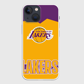 Чехол для iPhone 13 mini с принтом Los Angeles Lakers в Санкт-Петербурге,  |  | angeles | bryant | kobe | lakers | los | баскетбольный | клуб