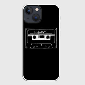 Чехол для iPhone 13 mini с принтом Loading в Санкт-Петербурге,  |  | hieroglyph | japanese | loading | загрузка | иероглиф | кассета | японский