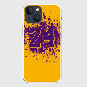 Чехол для iPhone 13 mini с принтом Kobe Bryant в Санкт-Петербурге,  |  | 24 | kobe | kobe bean bryant | lakers | los angeles | американский баскетболист | баскетбол | баскетболист | коби | коби бин брайант | лейкерс | лос анджелес | нью йорк