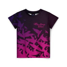 Детская футболка 3D с принтом Three Days Grace в Санкт-Петербурге, 100% гипоаллергенный полиэфир | прямой крой, круглый вырез горловины, длина до линии бедер, чуть спущенное плечо, ткань немного тянется | Тематика изображения на принте: three days grace