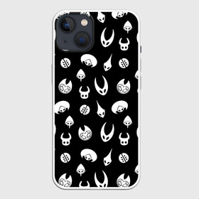 Чехол для iPhone 13 с принтом Hollow Knight в Санкт-Петербурге,  |  | Тематика изображения на принте: grimm | hallounest | heart of nightmare | hollow knight | hornet | knight | quirrell | silksong | гримм | квиррел | рыцарь | халлоунест | холлоу найт | хорнет