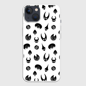 Чехол для iPhone 13 с принтом Hollow Knight в Санкт-Петербурге,  |  | Тематика изображения на принте: grimm | hallounest | heart of nightmare | hollow knight | hornet | knight | quirrell | silksong | гримм | квиррел | рыцарь | халлоунест | холлоу найт | хорнет