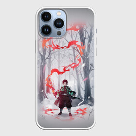 Чехол для iPhone 13 Pro Max с принтом KIMETSU NO YAIBA красный след в Санкт-Петербурге,  |  | Тематика изображения на принте: demon slayer | demon slayer: kimetsu no yaiba | kimetsu | kimetsu no yaiba | nezuko | slayer | tanjiro | клинок рассекающий демонов | незуко | танджиро | шинобу кочо