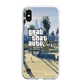 Чехол для iPhone XS Max матовый с принтом GRAND THEFT AUTO 5 в Санкт-Петербурге, Силикон | Область печати: задняя сторона чехла, без боковых панелей | grand theft auto 2 | grand theft auto 3 | grand theft auto v | grand theft auto: san andreas | grand theft auto: vice city | gta 1 | gta 2 | gta 3 | gta 4 | gta 5 | gta online | gta v | город | игры