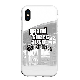 Чехол для iPhone XS Max матовый с принтом GTA SanAndreas в Санкт-Петербурге, Силикон | Область печати: задняя сторона чехла, без боковых панелей | grand theft auto 2 | grand theft auto 3 | grand theft auto v | grand theft auto: san andreas | grand theft auto: vice city | gta 1 | gta 2 | gta 3 | gta 4 | gta 5 | gta online | gta v | город | игры