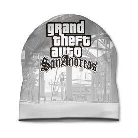 Шапка 3D с принтом GTA SanAndreas в Санкт-Петербурге, 100% полиэстер | универсальный размер, печать по всей поверхности изделия | grand theft auto 2 | grand theft auto 3 | grand theft auto v | grand theft auto: san andreas | grand theft auto: vice city | gta 1 | gta 2 | gta 3 | gta 4 | gta 5 | gta online | gta v | город | игры