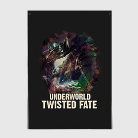 Постер с принтом Twisted Fate в Санкт-Петербурге, 100% бумага
 | бумага, плотность 150 мг. Матовая, но за счет высокого коэффициента гладкости имеет небольшой блеск и дает на свету блики, но в отличии от глянцевой бумаги не покрыта лаком | Тематика изображения на принте: 