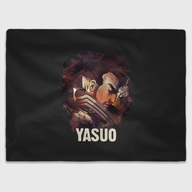 Плед 3D с принтом Yasuo в Санкт-Петербурге, 100% полиэстер | закругленные углы, все края обработаны. Ткань не мнется и не растягивается | jinx | kda | league | lol | moba | pentakill | riot | rise | rus | skins | варвик | варус | воин | легенд | лига | лол | маг | стрелок | танк | чемпион