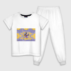 Детская пижама хлопок с принтом Kobe Bryant в Санкт-Петербурге, 100% хлопок |  брюки и футболка прямого кроя, без карманов, на брюках мягкая резинка на поясе и по низу штанин
 | Тематика изображения на принте: angeles | bryant | kobe | lakers | los | nba | баскетбольный | клуб