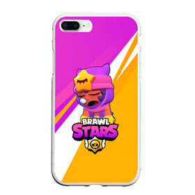 Чехол для iPhone 7Plus/8 Plus матовый с принтом Brawl stars Sandy в Санкт-Петербурге, Силикон | Область печати: задняя сторона чехла, без боковых панелей | brawl stars | brawl stars sandy | legendary brawler | leon | leon shark | sandy | shark | stars | акула | бравл стар сэнди | леон акула | сенди | сэнди