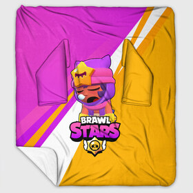 Плед с рукавами с принтом Brawl stars Sandy в Санкт-Петербурге, 100% полиэстер | Закругленные углы, все края обработаны. Ткань не мнется и не растягивается. Размер 170*145 | Тематика изображения на принте: brawl stars | brawl stars sandy | legendary brawler | leon | leon shark | sandy | shark | stars | акула | бравл стар сэнди | леон акула | сенди | сэнди