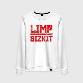 Женский свитшот хлопок с принтом LIMP BIZKIT в Санкт-Петербурге, 100% хлопок | прямой крой, круглый вырез, на манжетах и по низу широкая трикотажная резинка  | dj lethal | limp bizkit | rock | джон отто | лимп бизкит | майк смит | музыка | роб уотерс | рок | сэм риверс | терри бальзамо | уэс борланд | фред дёрст