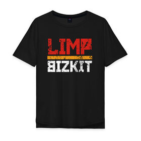 Мужская футболка хлопок Oversize с принтом LIMP BIZKIT в Санкт-Петербурге, 100% хлопок | свободный крой, круглый ворот, “спинка” длиннее передней части | Тематика изображения на принте: dj lethal | limp bizkit | rock | джон отто | лимп бизкит | майк смит | музыка | роб уотерс | рок | сэм риверс | терри бальзамо | уэс борланд | фред дёрст