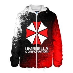 Мужская куртка 3D с принтом UMBRELLA CORP в Санкт-Петербурге, ткань верха — 100% полиэстер, подклад — флис | прямой крой, подол и капюшон оформлены резинкой с фиксаторами, два кармана без застежек по бокам, один большой потайной карман на груди. Карман на груди застегивается на липучку | ada wong | biohazard | leon | nemesis | project resistance | raccoon city | re2 | resident evil 2 | rpd | stars | umbrella | ада вонг | амбрелла | немесис | ужасы