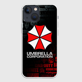 Чехол для iPhone 13 mini с принтом RESIDENT EVIL (UMBRELLA CORP) в Санкт-Петербурге,  |  | ada wong | biohazard | leon | nemesis | project resistance | raccoon city | re | re3 | resident evil | resident evil 3 | rpd | stars | umbrella | ада вонг | амбрелла | немезис | ужасы