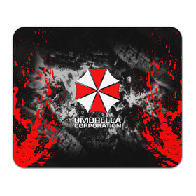 Коврик для мышки прямоугольный с принтом UMBRELLA CORP | АМБРЕЛЛА КОРП в Санкт-Петербурге, натуральный каучук | размер 230 х 185 мм; запечатка лицевой стороны | ada wong | biohazard | leon | nemesis | project resistance | raccoon city | re2 | resident evil 2 | rpd | stars | umbrella | ада вонг | амбрелла | немесис | ужасы