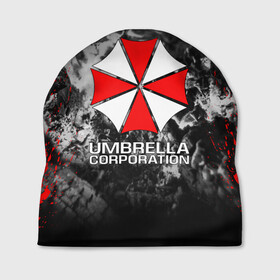 Шапка 3D с принтом UMBRELLA CORP | АМБРЕЛЛА КОРП в Санкт-Петербурге, 100% полиэстер | универсальный размер, печать по всей поверхности изделия | ada wong | biohazard | leon | nemesis | project resistance | raccoon city | re2 | resident evil 2 | rpd | stars | umbrella | ада вонг | амбрелла | немесис | ужасы